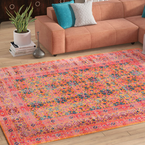 Wrought Studio Tompkins Red/Green Area Rug & Reviews Wayfair